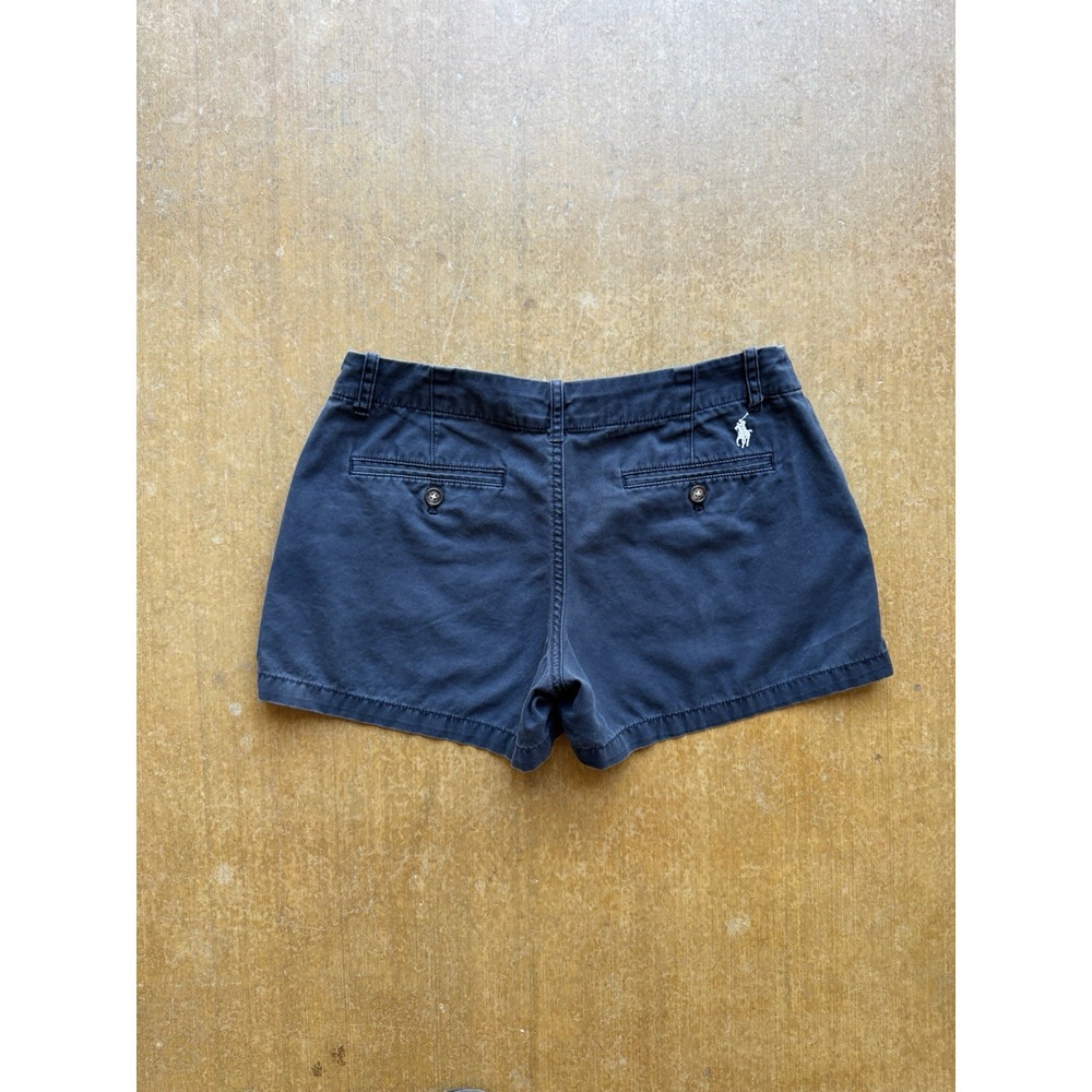 Polo Ralph Lauren Pleated Chino Mini Booty Shorts Preppy Collegiate Womens 31W